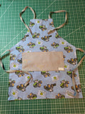 Boys Reversible Apron — Farm Tractor