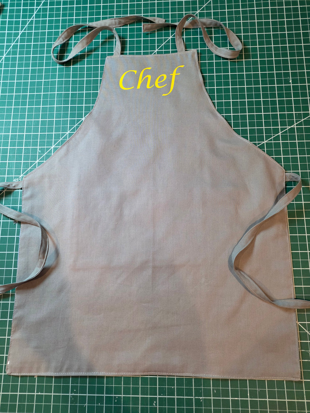 Boys Reversible Apron — Green Plaid & Tractor