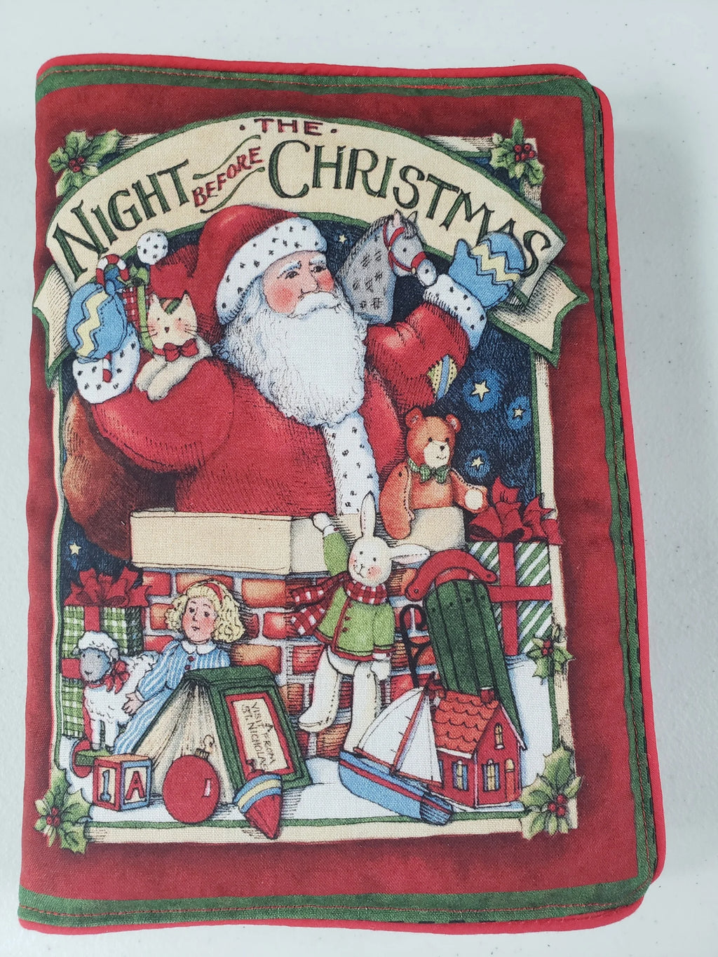 The Night Before Christmas Soft Cloth Book – Handmade & Washable