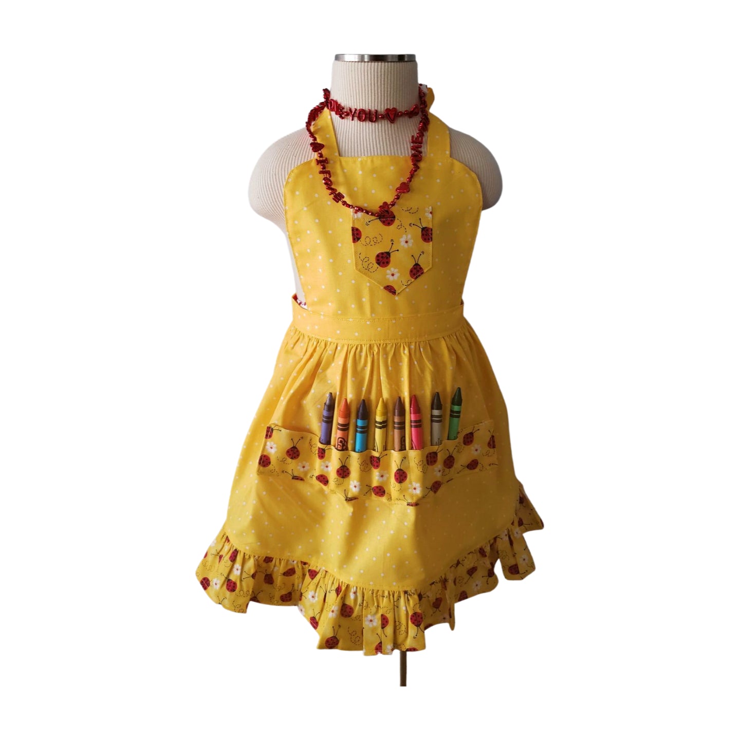 Yellow Ladybug Apron