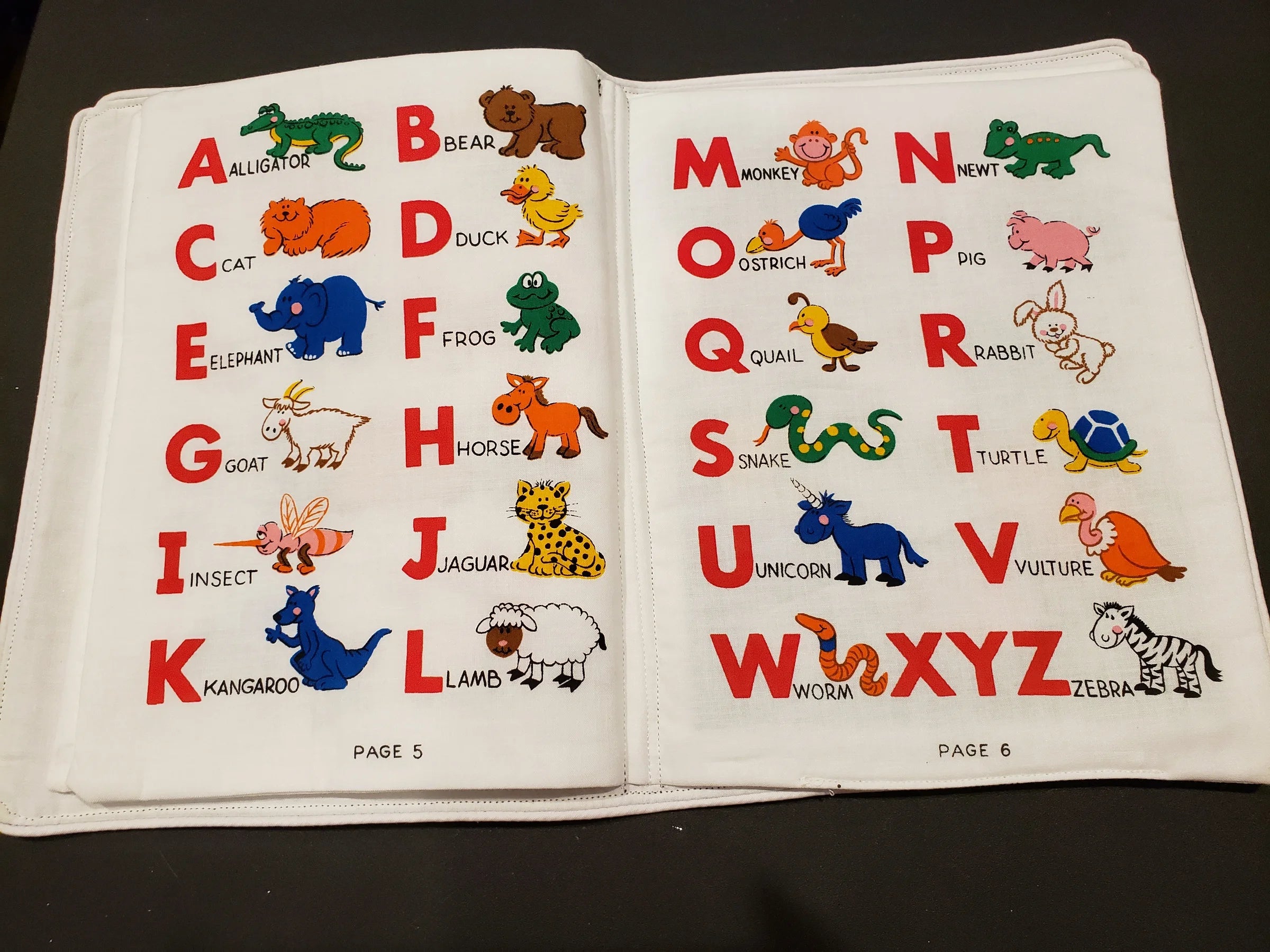 Teacher's Pet Soft Cloth Book – Handmade Fabric Book for Toddlers