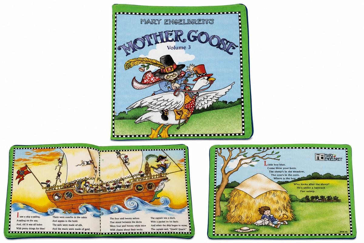 Mary Engelbreit's Mother Goose Soft Cloth Book — Washable Baby Nursery Rhymes