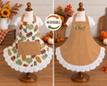 Reversible Fall Apron with Ruffles & Pockets