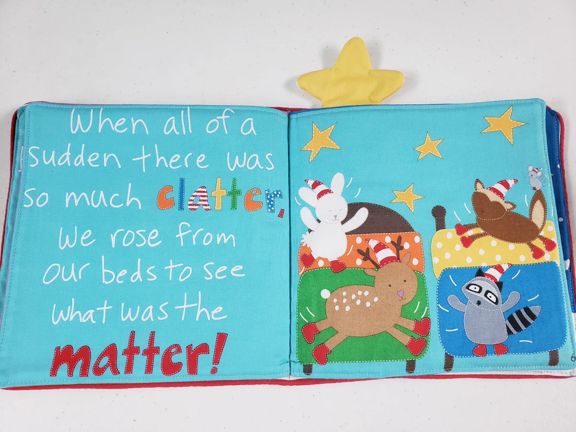 The Night Before Christmas Soft Cloth Book – Yellow Star Edition